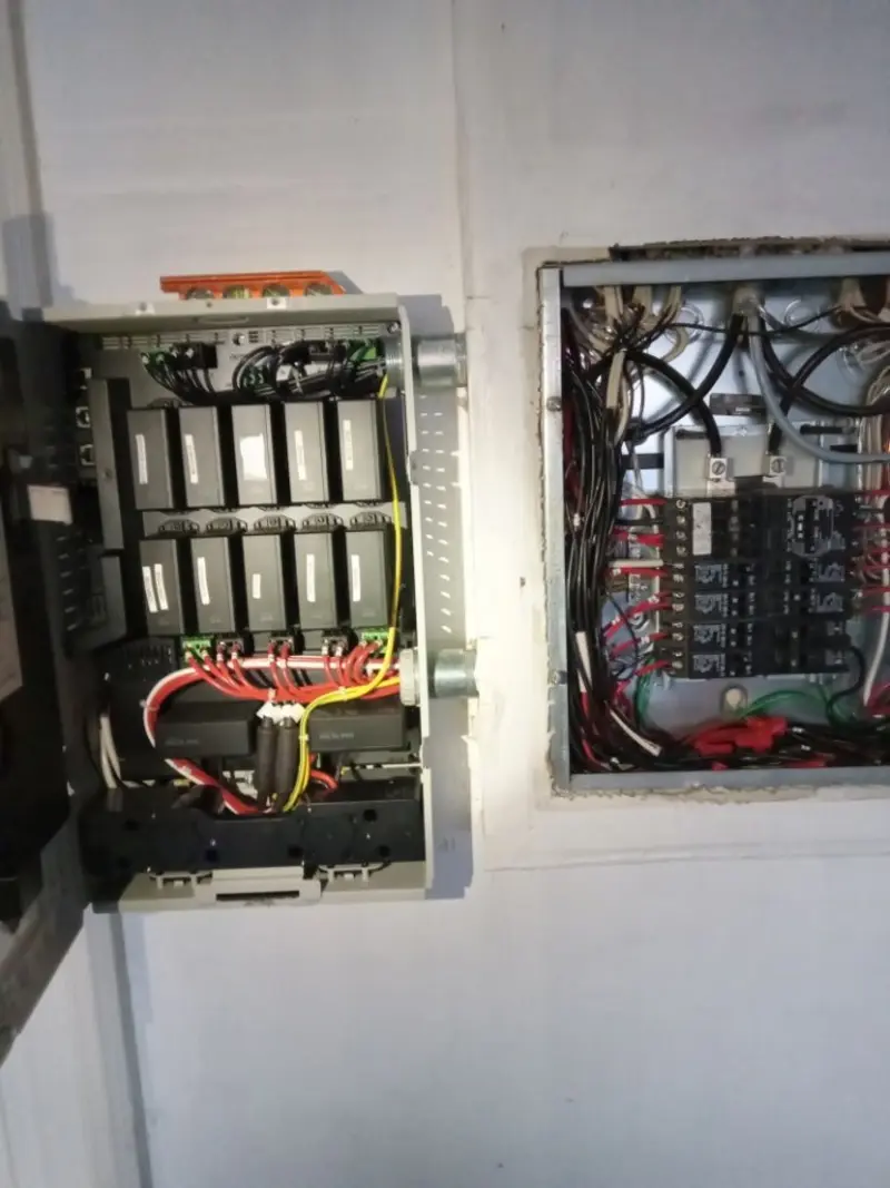 Electrical panel upgrade completed for Security Camera Wiring in Cameron Park